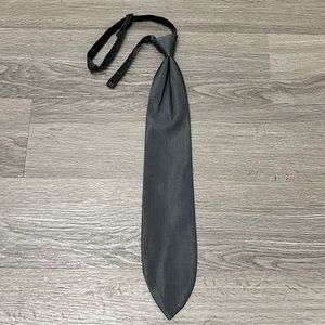 Andrew Fezza Boys silver/gunmetal tie with adjustable neck